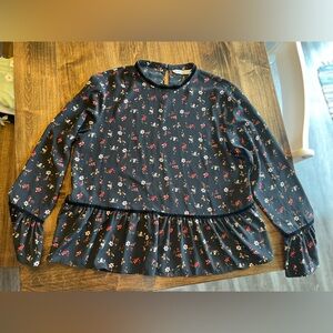 Zara Basic Denim Blouse